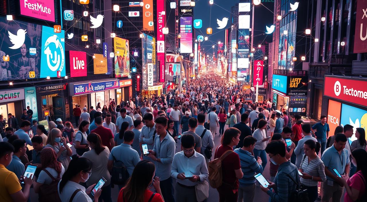redes sociais para aumentar visibilidade